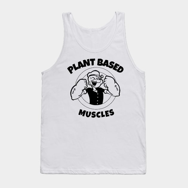 Powered by Plants Based Muscles Vegan Diet Tank Top by RareLoot19